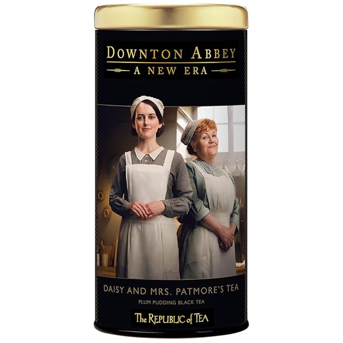 The Republic of Tea – Downton Abbey Daisy and Mrs. Patmore’s Tea, 36 Tea Bags, Plum Pudding Black Tea
