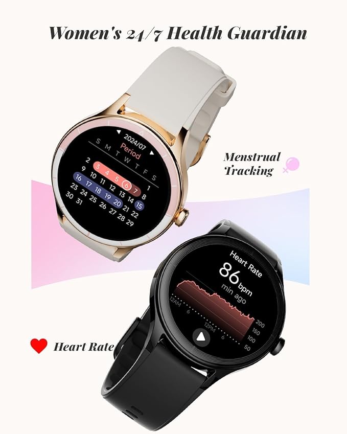 TOOBUR Smart Watch for Women, Smartwatch Compatible Android and iOS Phone, Answer/Make Calls, Fitness Tracker/Step Counter/Running Watch, Sleep/Heart Rate Monitor, 100 Sports, IP68 Waterproof, Beige