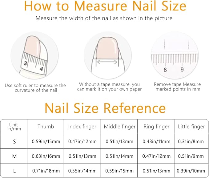 Sparkling Blue Star Press-On Nails with 3D Gems, Glitter Nail Art Set for Trendy & Stylish Manicure(M038, L)