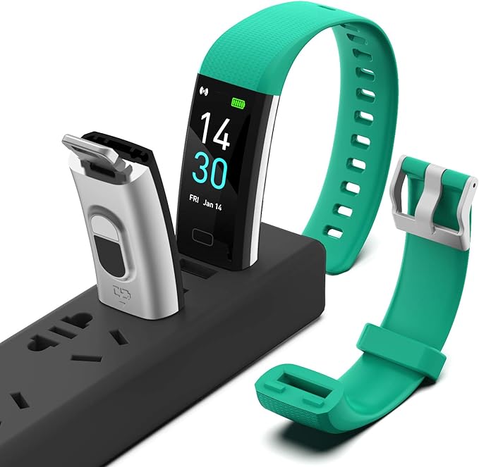 ENGERWALL Fitness Tracker with Step/Distance/Calories Counter, Activity Tracker with Heart Rate Monitor, Slim Style Watch IP68 Waterproof, Sleep Monitor Tracker, Pedometer Watch for Women Men Kids