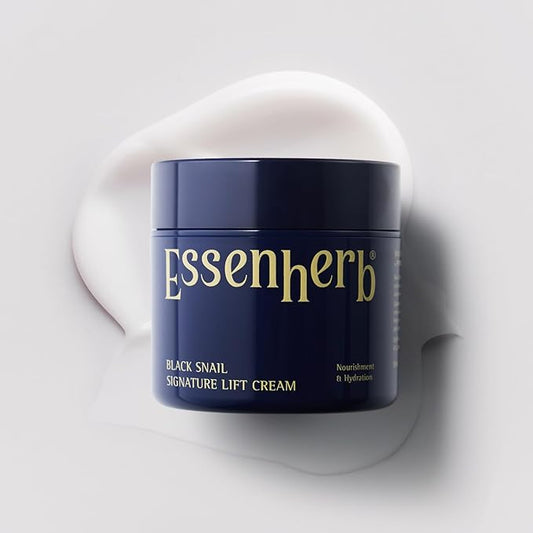 Black Snail Signature Lift Cream – Korean Skincare Firming Moisturizer with 65% Snail Mucin, Peptides & Hyaluronic Acid – Cream for Skin Texture & Elastic-Looking Finish – 1.69 fl oz (50ml)