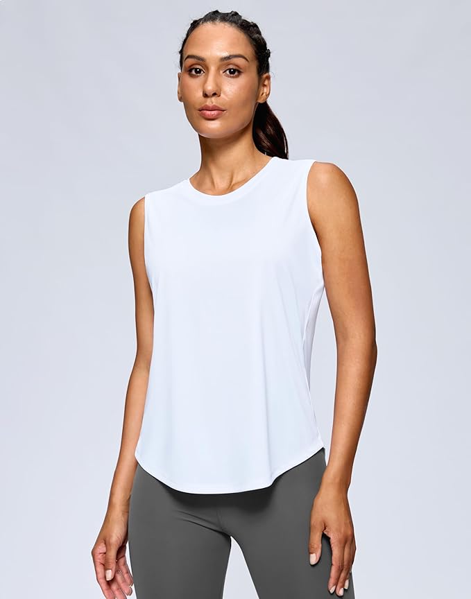 G Gradual Women's Workout Tank Tops Lightweight Sleeveless High Neck Athletic Shirts for Running Gym Tennis Pickleball