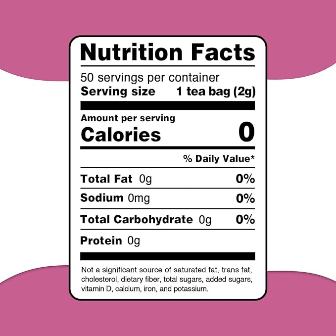 Fullchea - Red Clover Tea Bags, 50 Teabags - Pure Red Clover Herb - Non-GMO - Caffeine-Free - Rich in Antioxidants & Supports Wellness