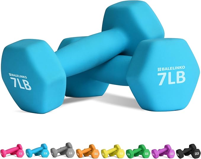 Balelinko Home Gym Equipment Workouts Strength Training Weight Loss Pilates Weights Yoga Sets Weights for Women, Men, Seniors and Youth