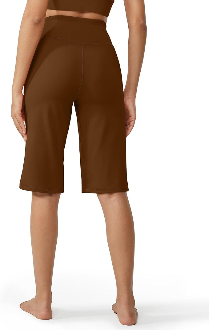 Promover Capri Pants for Women Wide Leg Yoga Cropped Pants with Pockets Loose Casual Summer Pants