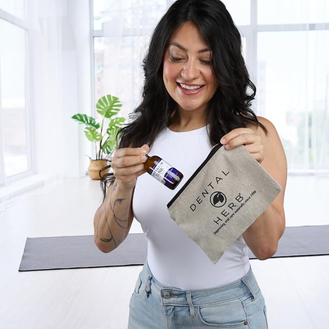 Dental Herb Company Tooth & Gums Tonic Mouth Wash - Travel Size ** (2 oz.) ** Made with Pure Essential Oils to Relieve Bad Breath, Bleeding and Irritated Gums.