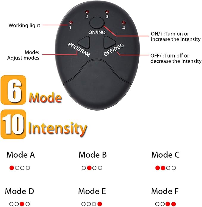 Fitness Belt Abs Stimulator Muscle Training Fitness Workout Equipment Ab Core Toner Belt for Abdominal/Arm/Leg for Home Use