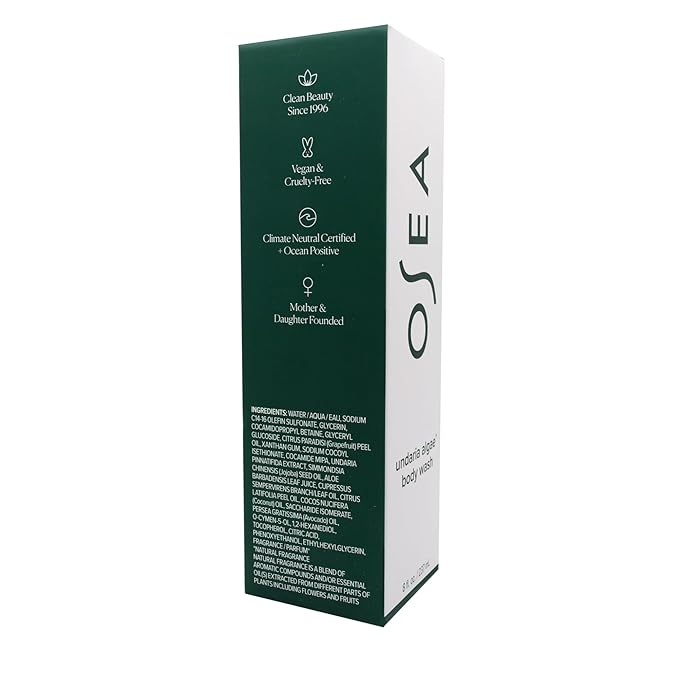 OSEA Undaria Algae™ Body Wash - pH Balanced - Hydrating & Moisturizing Citrus Scented Cleanser - Clean, Vegan, Non-Toxic Skincare - 8oz