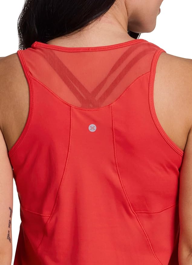 RBX Active Women's Workout Top with Breathable Mesh Panels, Quick Drying Gym Running Tank Top with Plus Sizes
