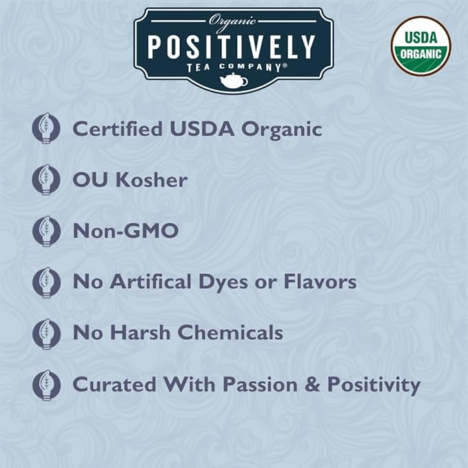 Organic Positively Tea Company, Açaí White Tea, Loose Leaf, 4 Ounce