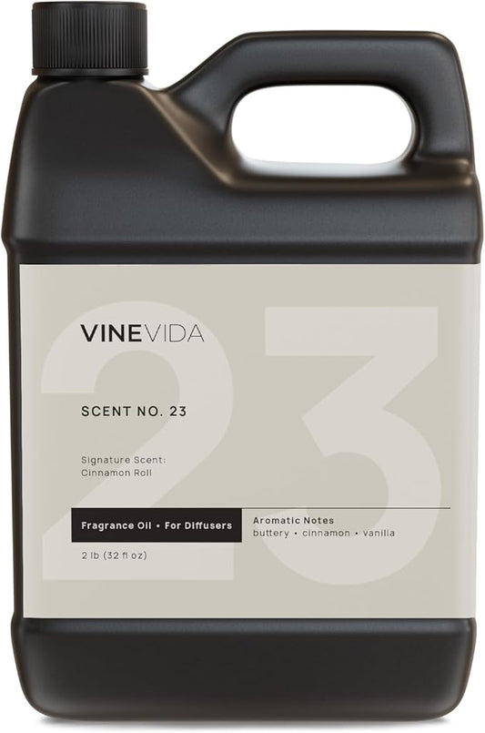 VINEVIDA [32 Fl Oz] Cinnamon Roll Fragrance Oil for Cold Air Diffusers, Essential Oils for Diffuser Oil Refill & Air Freshener Room Spray