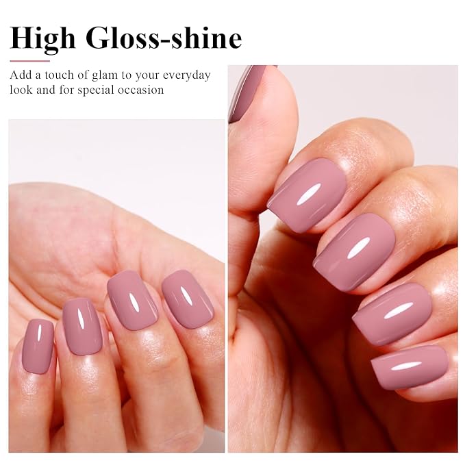 Imtiti 10ML Nude Pink Gel Polish Soak Off LED UV Nail Gel DIY at Home Salon Art Gift for Women Girls 1PCS