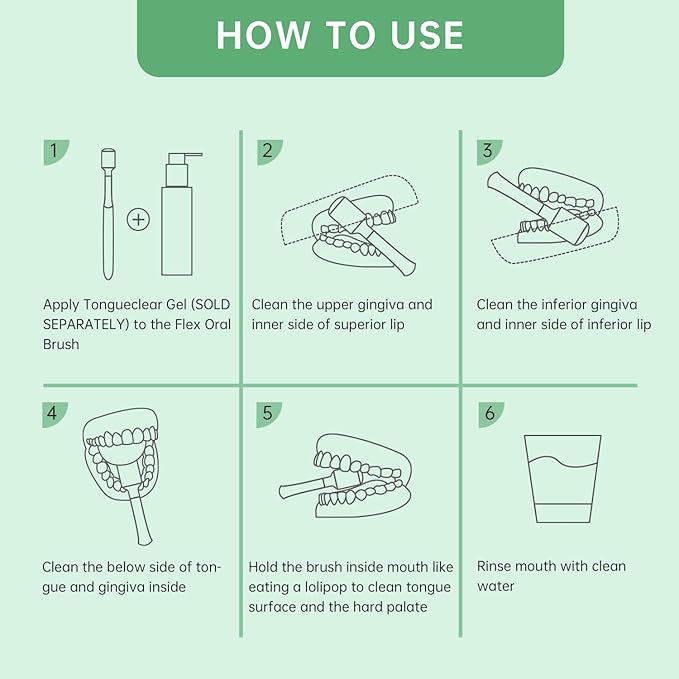 Oral Mucosal Cleaner|Silicon Oral Care Cleaner|Gum Massager with Air Bag(1 pc)