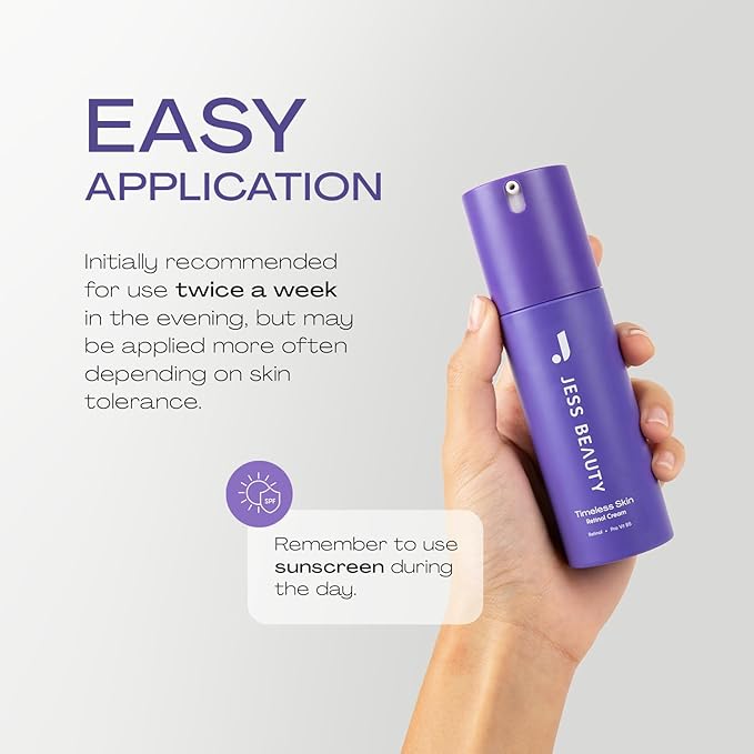 JESS BEAUTY | Skin Care Retinol Cream Centella Asiatica & Hyaluronic Acid Retinol Night Face Moisturizer Face Cream 1 fl. oz