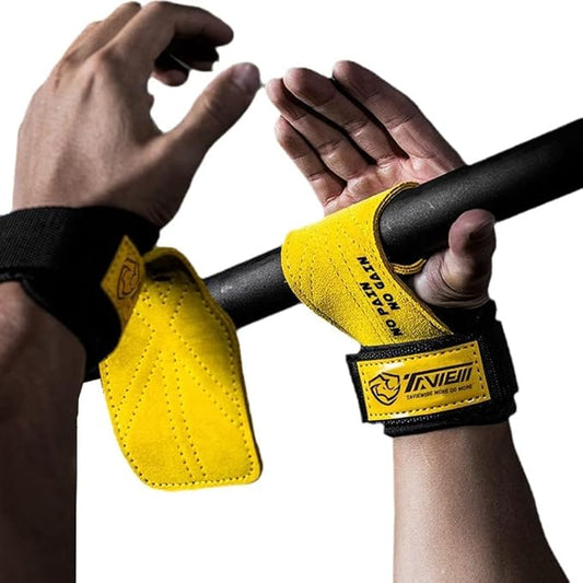 Wrist Straps for Weightlifting for Maximum Grip Support - Lifting Deadlift Strap & Weight Lifting Grips Gloves for Working Out Pull Up Deadlifting & Shrugs