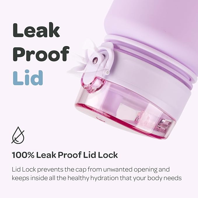Hydracy Water Bottle with Time Marker -Large 32oz BPA Free Gradient Water Bottle - Leak Proof Gym Bottle with Fruit Infuser Strainer & Times to Drink -Ideal for Fitness Sports & Outdoors