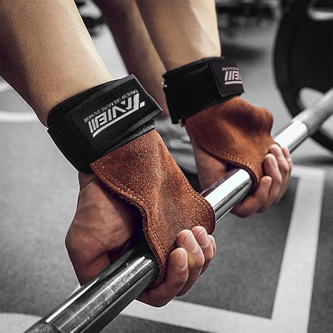 Wrist Straps for Weightlifting for Maximum Grip Support - Lifting Deadlift Strap & Weight Lifting Grips Gloves for Working Out Pull Up Deadlifting & Shrugs