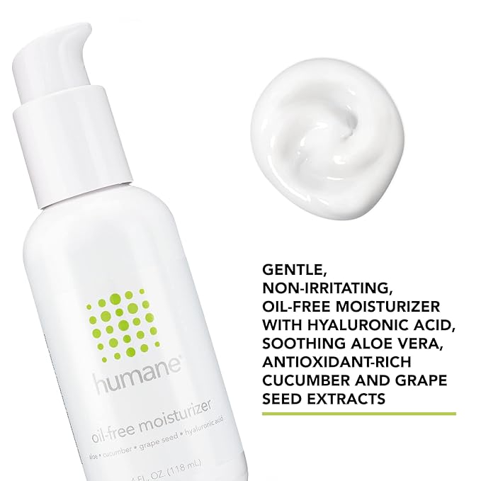 humane Maximum-Strength Acne Wash, Clarifying Toner, and Oil-Free Moisturizer Bundle - 10% Benzoyl Peroxide Acne Treatment