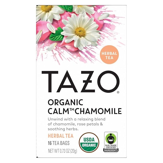 TAZO Tea Bags, Regenerative Organic Zen, Calm Chamomile & Herbal Organic Dream 16 CT (1ea) (Variety Pack)