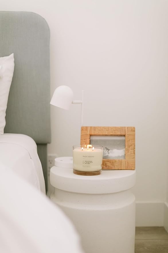 Brooklyn Candle Studio Palo Santo XL 3 Wick Candle - Luxury Scented Candle, Vegan Soy Wax, Hand Poured in The USA, 100 Hour Slow Burn Time - 27oz