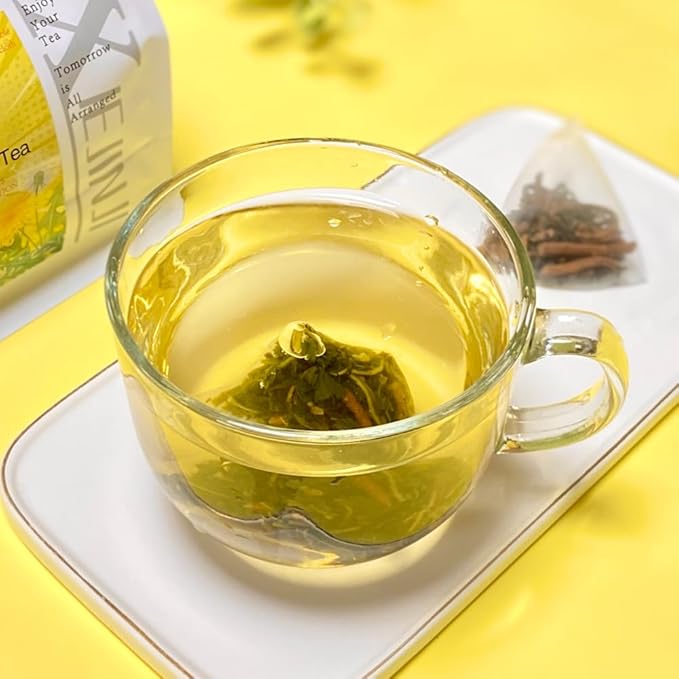 XIEJINJI Dandelion Tea, 100% Pure Dandelion Root & Leaf, 4.2g*40Count, Re-usable for Brew, Caffeine-Free Herbal Blend to Support Liver & Kidney Function, Eco-Conscious Tea Bags