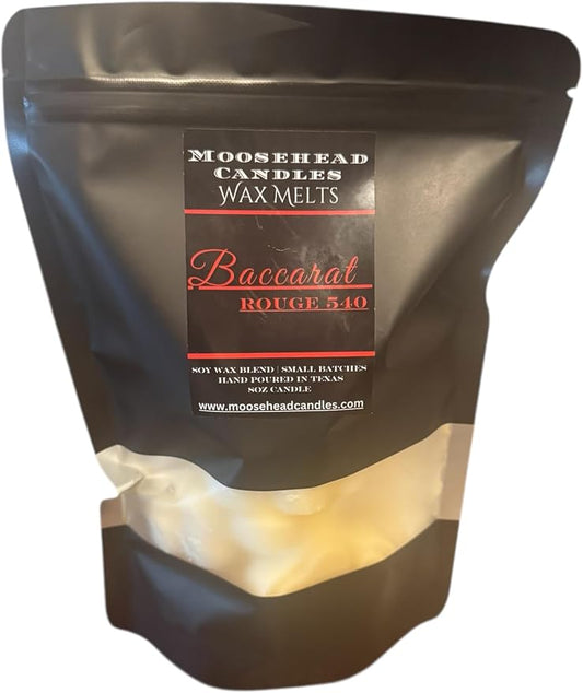 Moosehead Baccarat Rouge scented XL Wax Melts – 10oz Resealable Bag of Puppy Paw Melts – Strong Scented Soy Wax – Oversized Long-Lasting