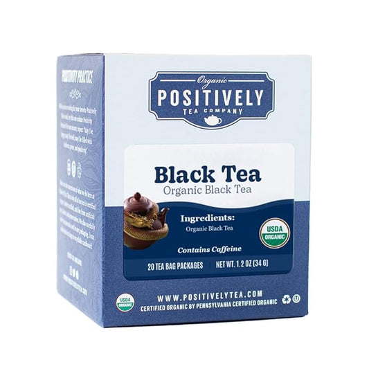 Organic Positively Tea Company, Organic Black Tea Bags, 20 Count