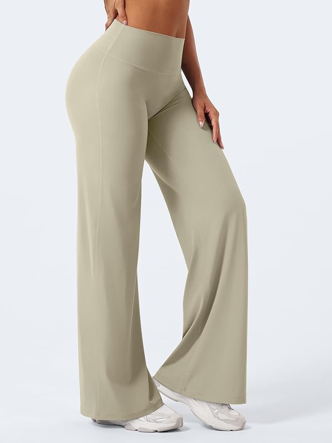 YEOREO Workout Leggings Womens No Front Seam Straight Leggings 29" / 31.5" / 33" High Waist Buttery Eddiy Gym Yoga Pants