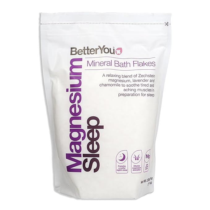 BetterYou The Wellness Collection - Magnesium Sleep for Unisex - 2 Pc 3.38oz Body Spray, 35.2oz Bath Salt
