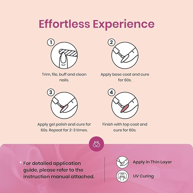 Beetles Fall Gel Nail Polish Set, 36 Colors Gel Polish Set Sparkle Red Pink Glitter Black Nail Kit Free Journey Collection with 3Pcs Base Top Coat Soak off Uv Gel Polish Manicure Kit