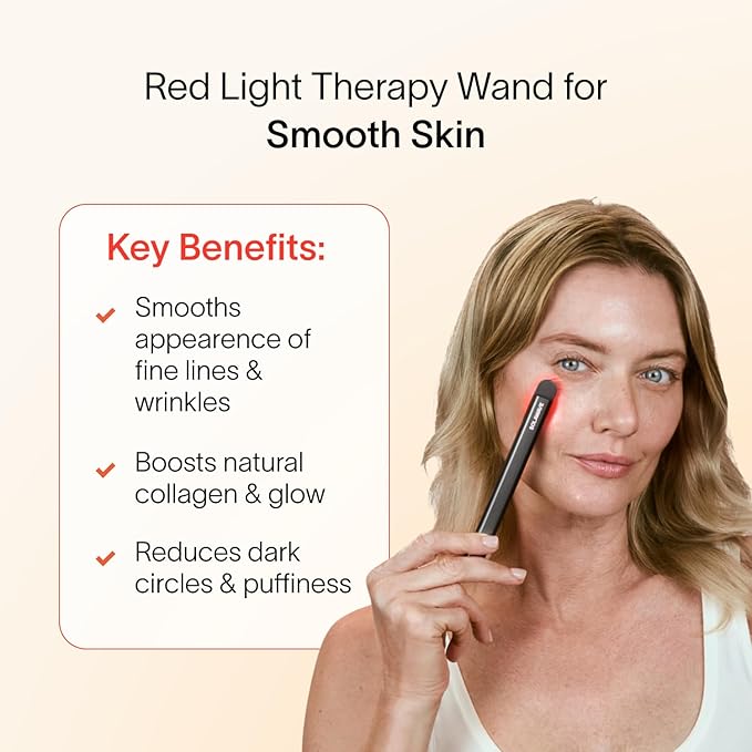 Solawave 4-in-1 Radiant Renewal Red Light Therapy Wand & Renew Complex Activation Serum | Beauty Device for Face & Neck | Serum Boosts Anti-Aging Effects, Reduces Wrinkles, Dark Circles & Puffiness