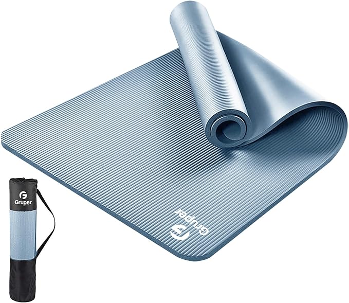 Yoga Mat Non Slip NBR Thick Yoga Mat, 72"L x 32"/24"W x 0.6"/0.4"TH (185cm x 80cm/61cm x 15mm/10mm), Anti-Tear Exercise Mat with Carrying Strap and Bag, Workout Mats for Yoga, Pilates, Floor Exercises