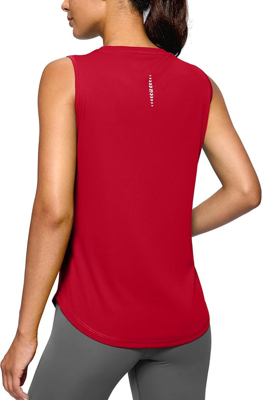G Gradual Women's Workout Tank Tops Lightweight Sleeveless High Neck Athletic Shirts for Running Gym Tennis Pickleball