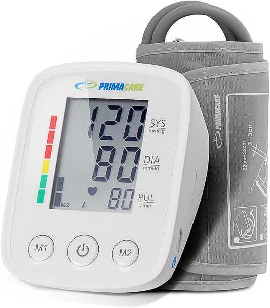 Primacare DS-8007 Automatic Digital Blood Pressure Monitor Upper Arm Sphygmomanometer for Home Use