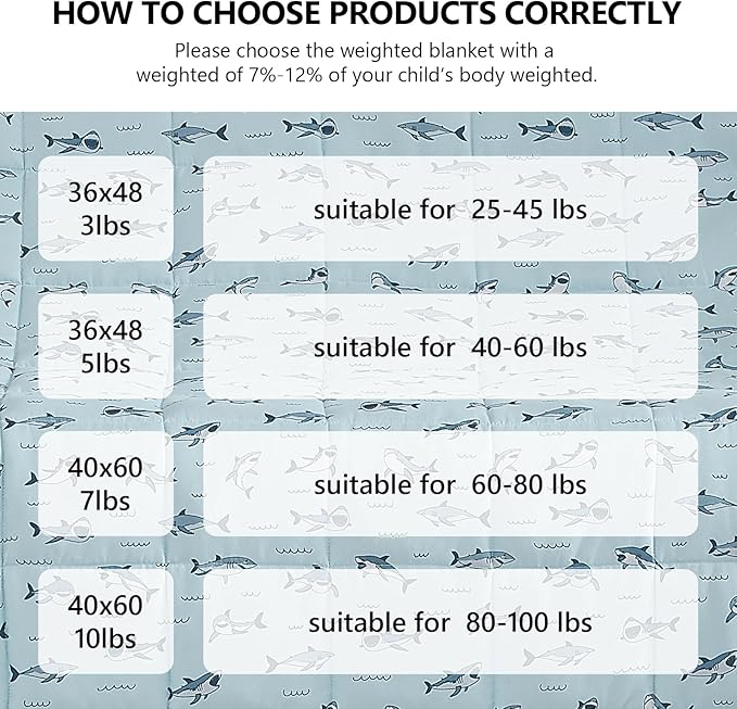 L'AGRATY Weighted Blanket - 36"x48" 5lbs Microfiber Material with Glass Beads Small Blanket for All-Season Summer Fall Winter Soft Thick