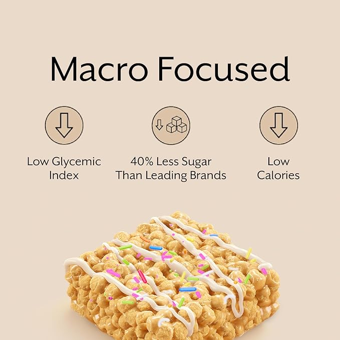 ProMix Nutrition Protein Puff Bars - Variety Pack - Vanilla, Chocolate, Strawberry, Blueberry - Marshmallow Crispy Treat - High Protein & Low Calorie - 12 Bars