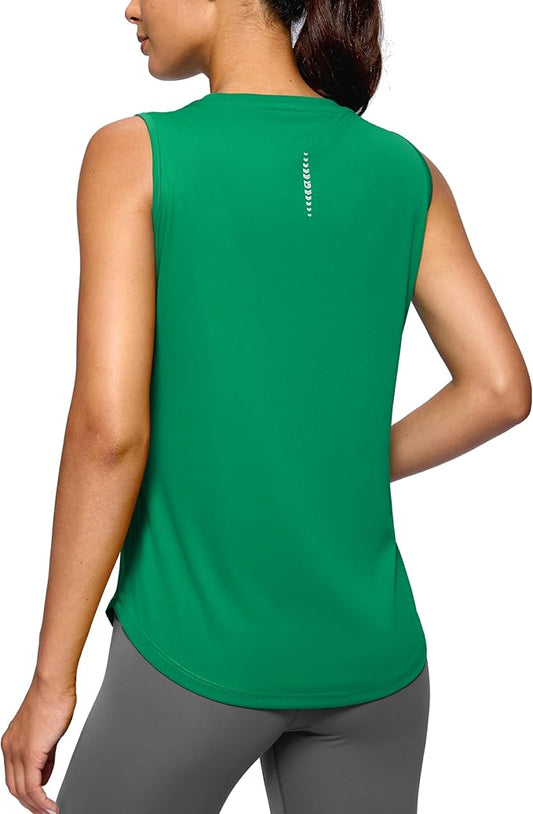G Gradual Women's Workout Tank Tops Lightweight Sleeveless High Neck Athletic Shirts for Running Gym Tennis Pickleball