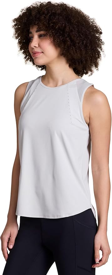 RBX Active Women's Workout Top with Breathable Mesh Panels, Quick Drying Gym Running Tank Top with Plus Sizes