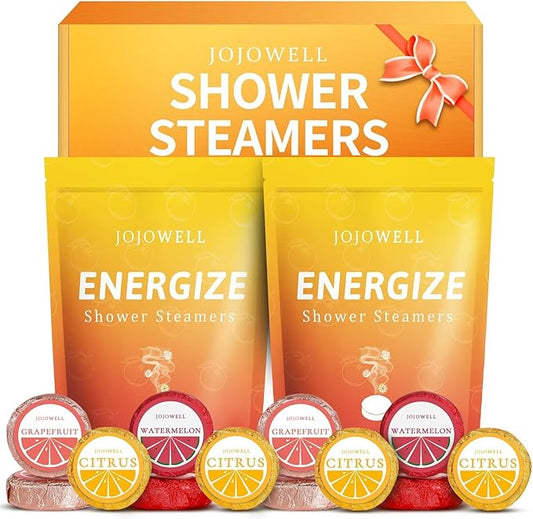 Shower Steamers Aromatherapy - 12 Pack Shower Bomes with Essential Oils, Birthday Gifts for Women, Relaxation Stress Relief, Self Care, Home Spa, Christmas Gifts for Mom