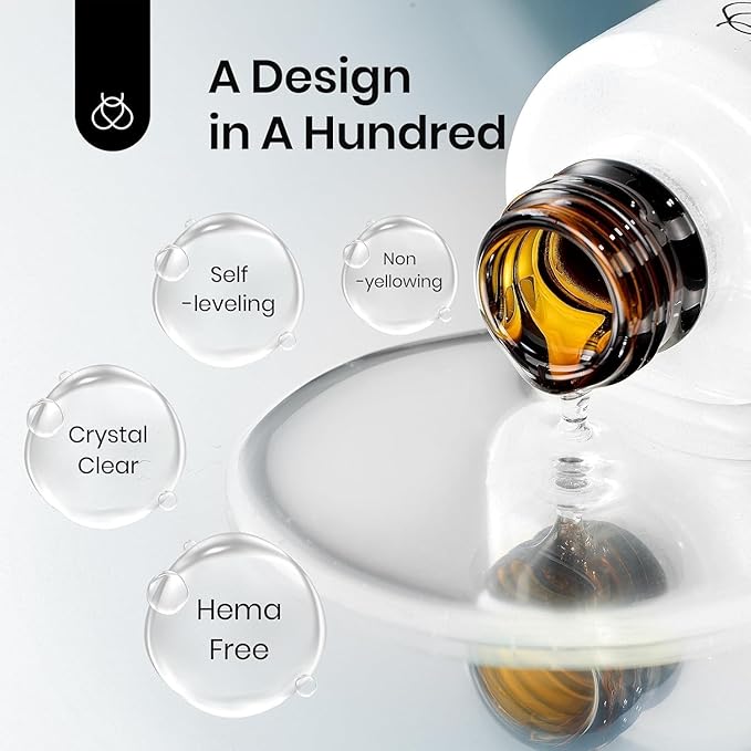 Beetles Blooming Gel Nail Polish HEMA Free, Blossom Gel Polish 1 Pcs 20ml with Nail Brush for Spreading Effect Marble Natural Stone Watercolor Floral Soak off U v DIY Nails Gifts for Women