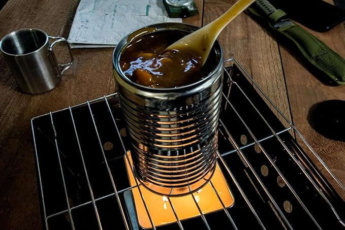 SE 4 Wicks Survival Candle in Tin Box, 48 Total Hours/12 Hours Per Wick Top Layer Soy Wax, Great Light Source Gear for Survival, Camping, Blackout & Peace of Mind