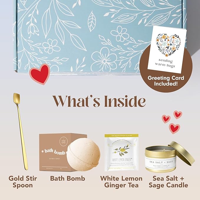Unboxme Gifts Mini Healer Gift Box - Luxe Self Care Gift for Women | Premium Care Package with Card | Relaxation & Wellness Spa Basket