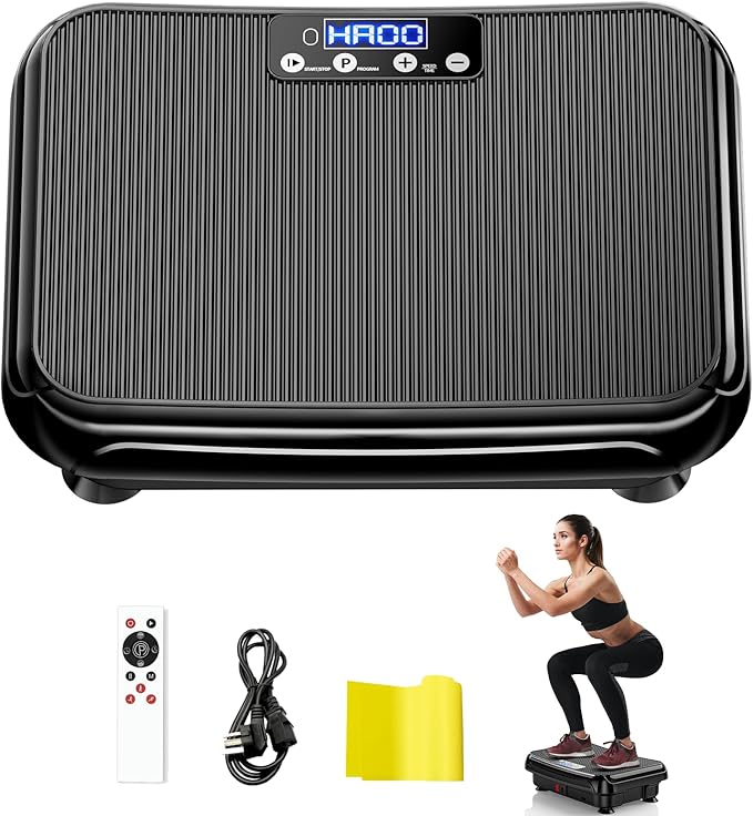 Vibration Plate Exercise Machine: TISSCARE Weight Loss and Lymphatic Drainage Vibrating Plates, Whole Body Workout Sculpting Platform for Home Fitness Fat Burner for Women Men