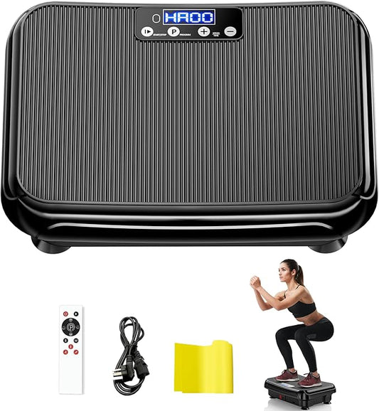 Vibration Plate Exercise Machine: TISSCARE Weight Loss and Lymphatic Drainage Vibrating Plates, Whole Body Workout Sculpting Platform for Home Fitness Fat Burner for Women Men