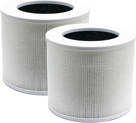 2 Pack Core Mini Replacement Filter Compatible with Levoit Core Mini P Air Purifier,High-Efficiency Activated Carbon 3-in-1 Levoit Mini-RF Replacement Filter