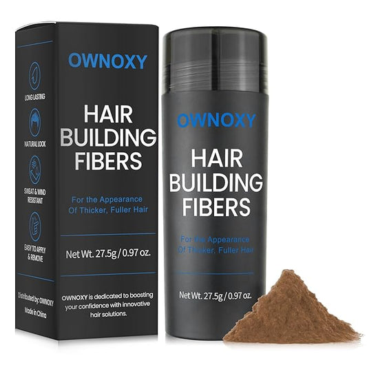 Hair Fibers for Thinning Hair - Hair Building Fibers for the Appearance of Thicker, Fuller Hair, Hair Thickening Fibers for Men and Women - Easy to Apply & Remove, 27.5g/ 0.97oz (Medium Blonde)