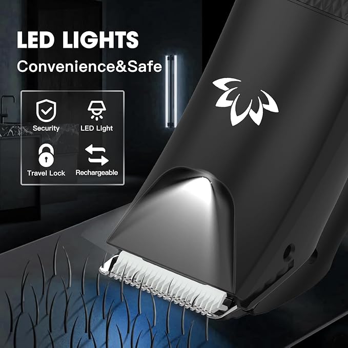 Manscape Ball Trimmer for Men,Body& Pubic Hair Trimmer and Groin Hair Shaver, Bikini Trimmer Women,Smooth Shaving, Lightweight with Travel Lock, IPX7 Waterproof Wet/Dry Shaving, LED Display