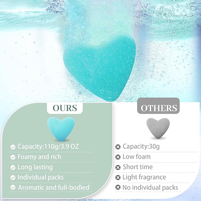12 Pcs XXL Bath Bombs for Women Gift Set, Organic Natural Bubble Bathbombs for Girlfriend, Her, Girls, Wife, Shea & Coco Butter Dry Skin Moisturize, SPA Relaxing Aromatherapy, Mothers Day Gift