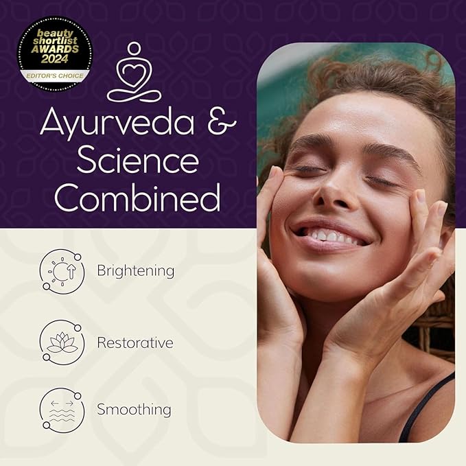 LUVIH Absolute Radiance Face Serum with Saffron & Licorice – Ayurvedic Brightening & Dark Spot Corrector for Pigmentation, Sun Damage & Uneven Skin Tone – 30 mL