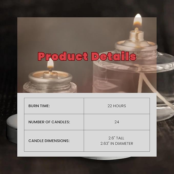 Hollowick 22 Hour Highlight Disposable Liquid Candle - HD3622-HL (24/case) - NOT for Home Consumer USE